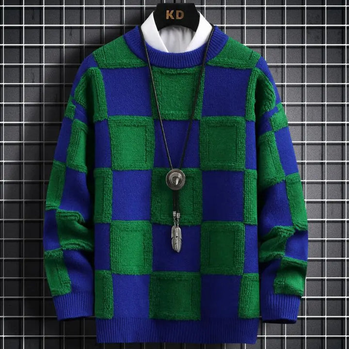 Sammy Jackson™ Luxe Plaid Trui | Zachte warme trui van kasjmier