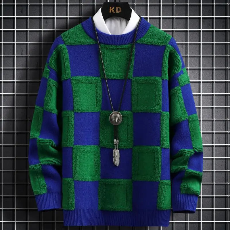 Sammy Jackson™ Luxe Plaid Trui | Zachte warme trui van kasjmier