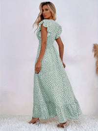 Sukienka Flora Print Ruches | Stylowa i Modna