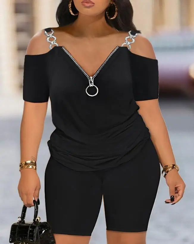 Sammy Jackson™ Hanneke Plus Size Playsuit | Trendy & Zomers