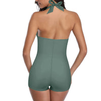 Backless Women's Swimsuit with Trendy Fit - Celeste