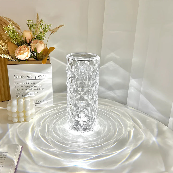 Crystal Table Lamp with Touch Control - Aurora