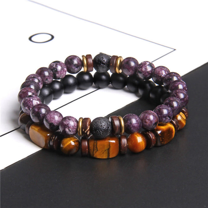 African Turquoise & Tiger's Eye Bracelet - Naya