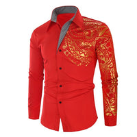Men's Shirt with Gold Details – Darius