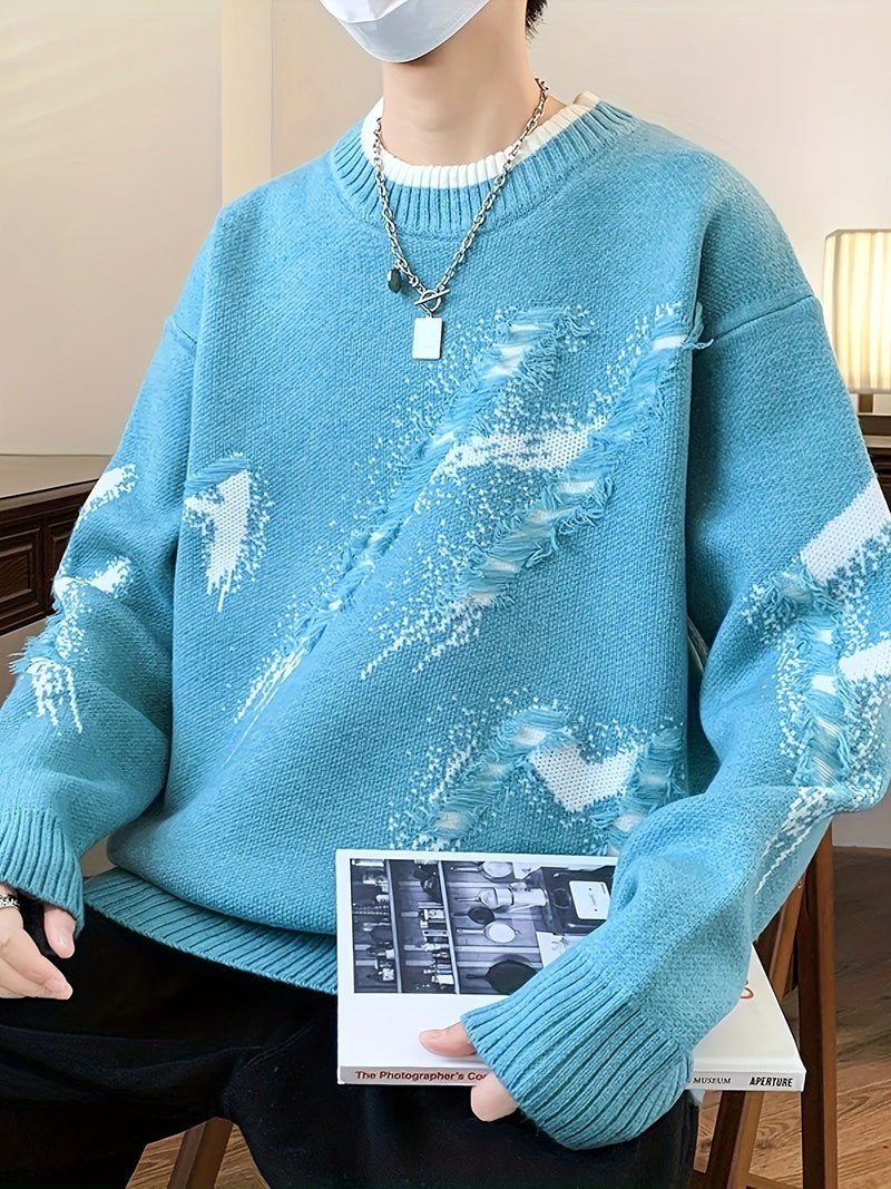 Trendy Oversized Knitted Sweater - Ethan