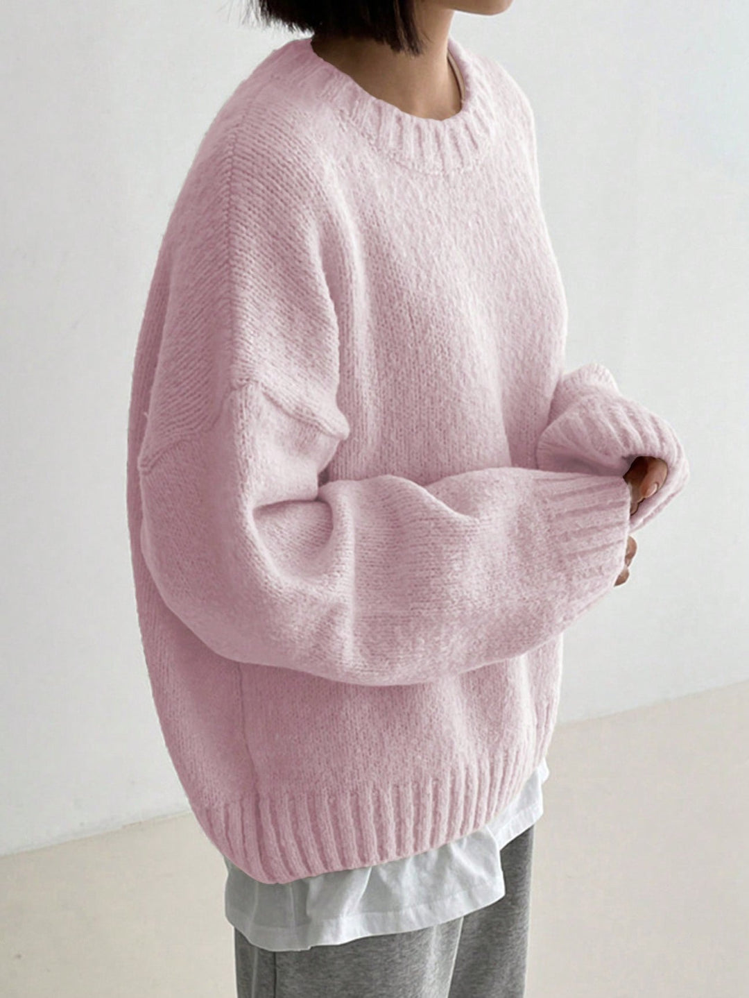 Comfortable Pink Women's Sweater - Livia
