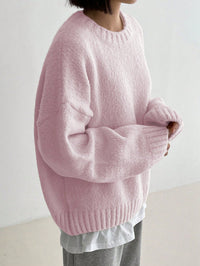 Comfortable Pink Women's Sweater - Livia