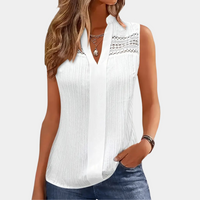 Stylish White Top for Women - Romy