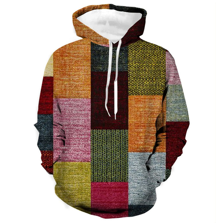 Sammy Jackson™ 3D Kraciasta Bluza z Kapturem | Urban Vibes oversize sweter