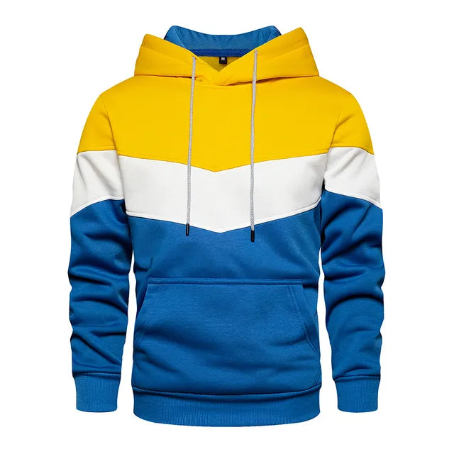 Bluza z kapturem Sammy Jackson™ Patchwork | Ciepły polar streetwear