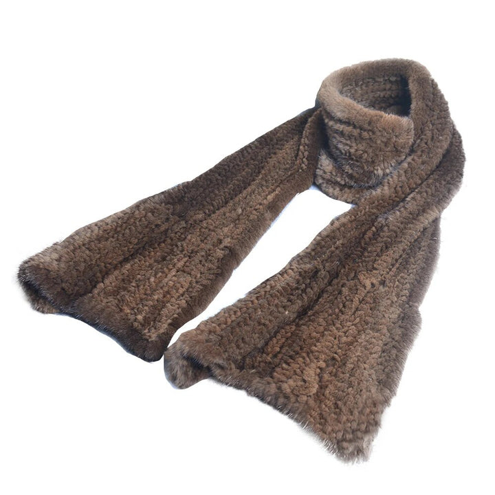 Sammy Jackson™ Knitted Scarf | Warm and stylish mink fur scarf