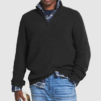 Business-Casual Men's Zip-Up Sweater - Vincent