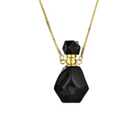 Crystal Perfume Bottle Necklace - Iris