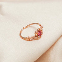 Red Crystal Love Ring - Scarlett