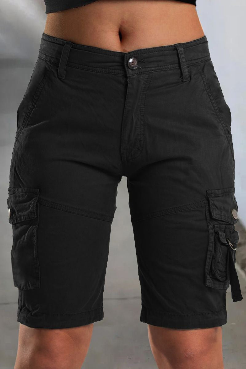 Women's Cargo Shorts with Pockets and Comfortable Fit - Malea