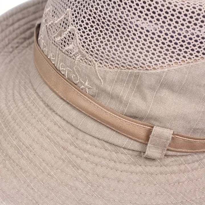 Outdoor Sun Hat with Adjustable Straps and Wide Brim – Solantra