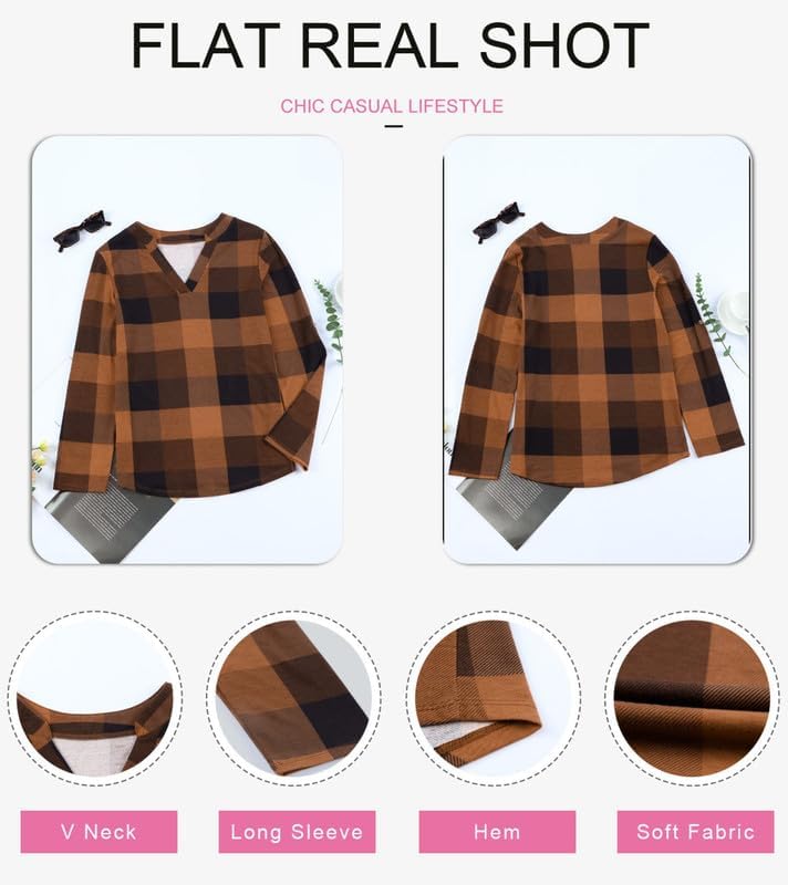 Stylish Casual Checked Women's Blouse - Lara