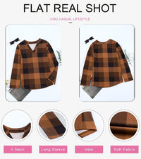 Stylish Casual Checked Women's Blouse - Lara