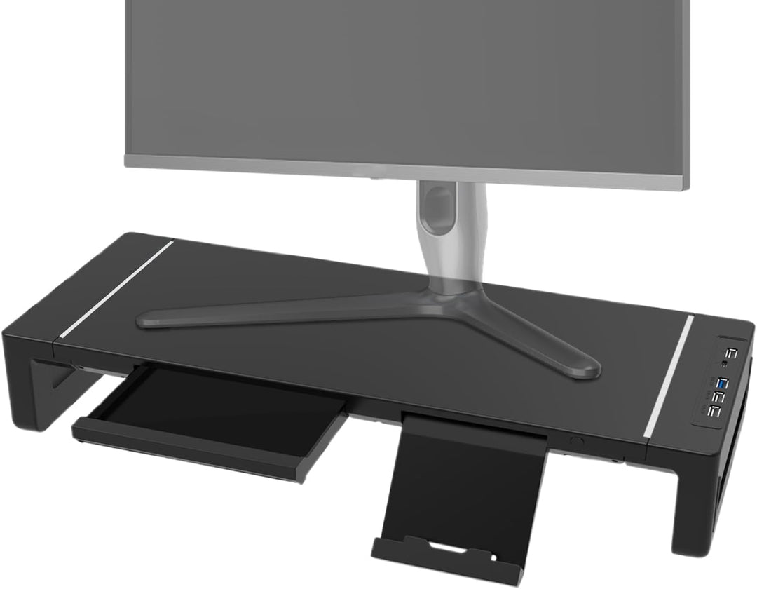 Soporte de monitor ajustable Elevation con cajón – Stravon