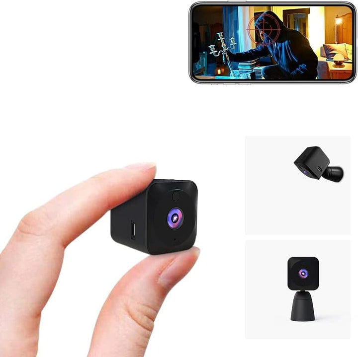 Minicámara de seguridad 4K con Wi-Fi, cámara interior oculta y visión nocturna
