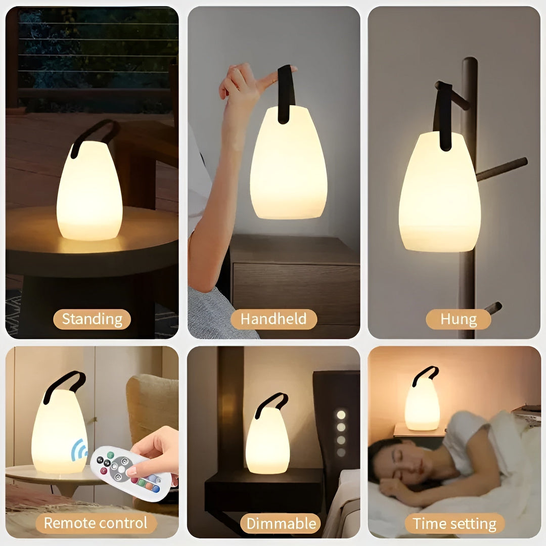 Wodoodlna Bezprzewodowa Lampa Stołowa LED do Wewnątrz i Na Zewnątrz - Lumora
