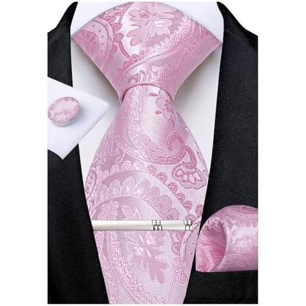 Men's Paisley Formal Tie Set - Refined Wedding & Event Accessories 8