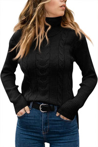 Stylish Knitted Women's Turtleneck - Denise