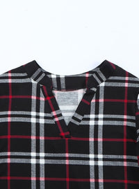 Stylish Casual Checked Women's Blouse - Lara