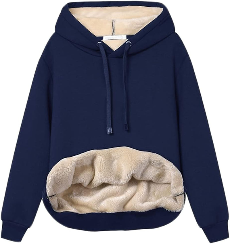 Women's Casual Fleece-Lined Hoodie - Lilly