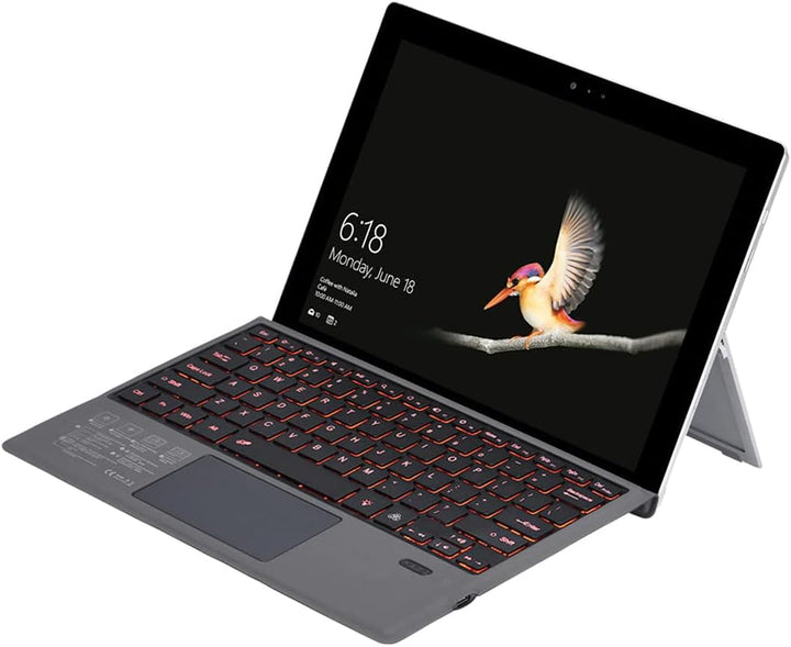 Draadloos Bluetooth-toetsenbord met achtergrondverlichting en touchpad voor Surface Pro – Nexora