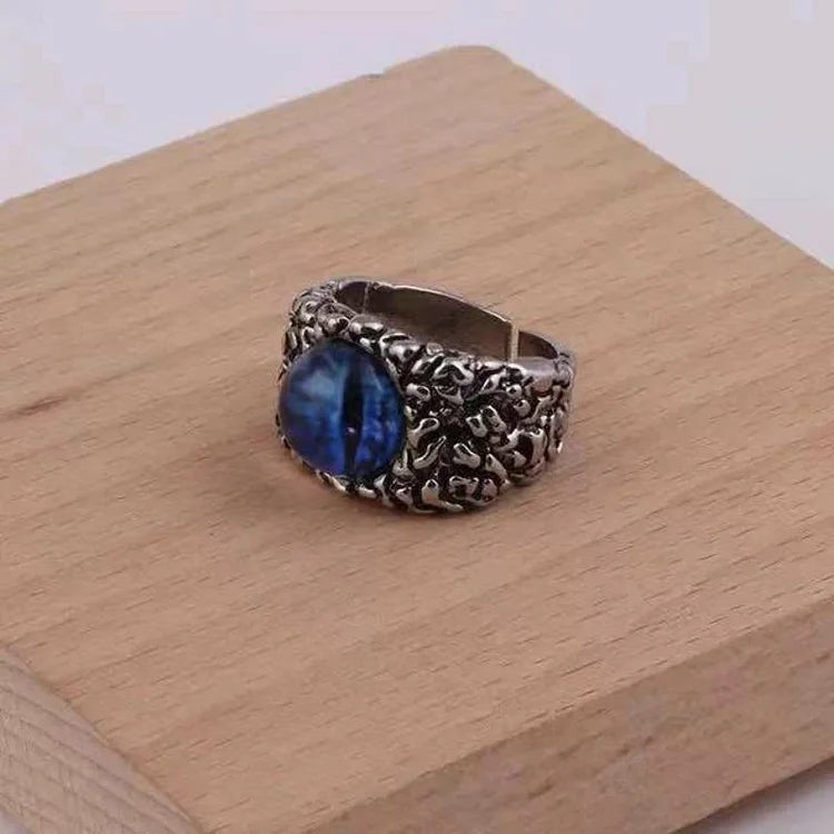 Adjustable Snake Ring with Demon Eye - Damon