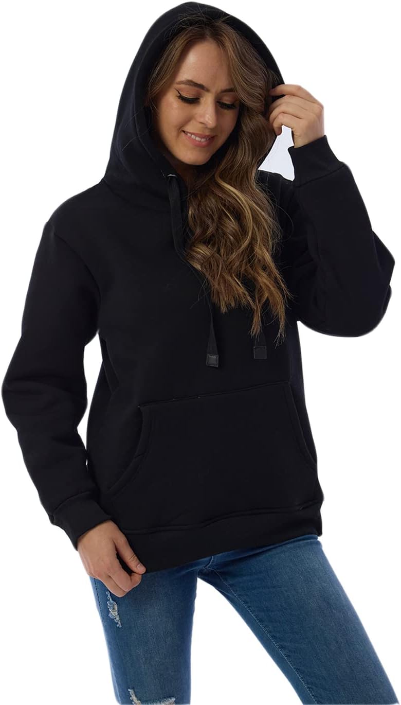 Women's Casual Fleece-Lined Hoodie - Lilly