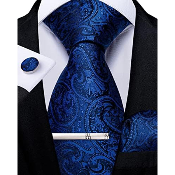 Men's Paisley Formal Tie Set - Refined Wedding & Event Accessories 4