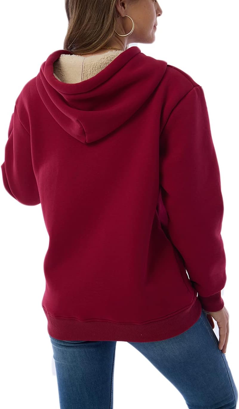 Women's Casual Fleece-Lined Hoodie - Lilly