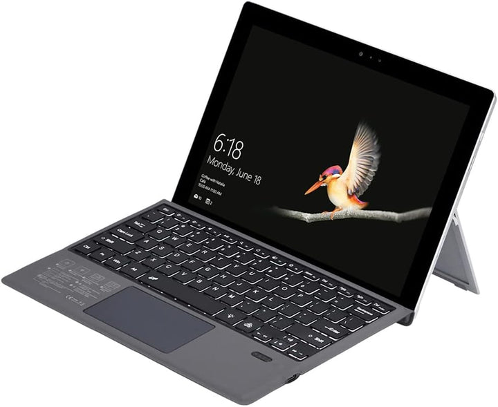 Draadloos Bluetooth-toetsenbord met achtergrondverlichting en touchpad voor Surface Pro – Nexora