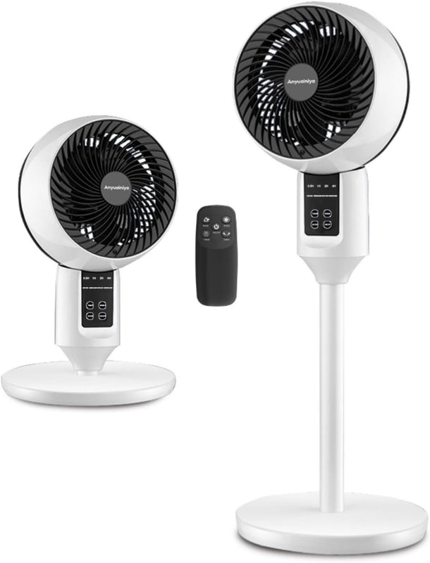 Adjustable Standing Fan with 3D Oscillation – Aerion