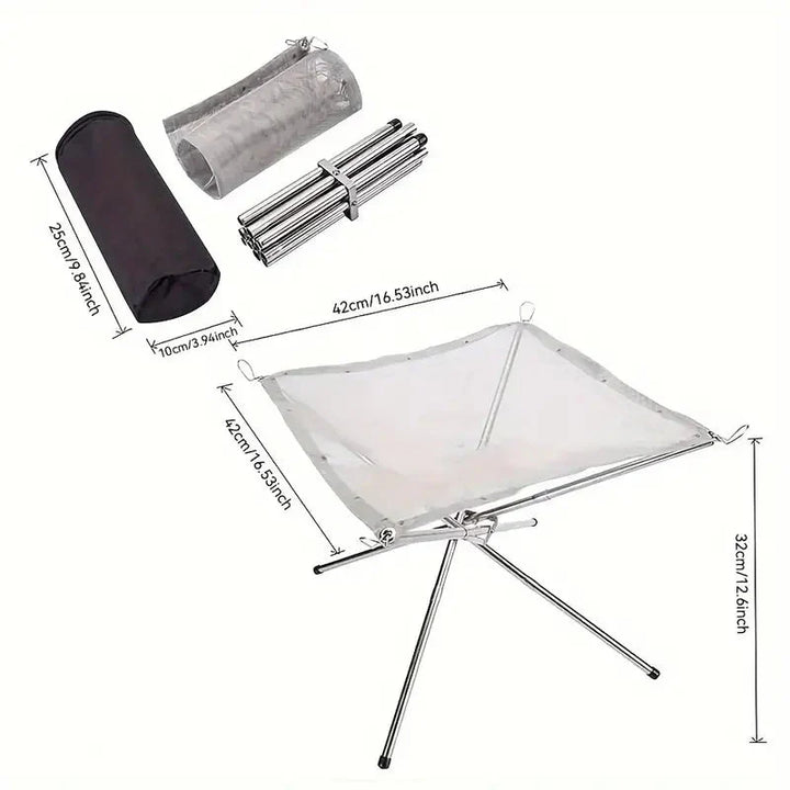 Foldable Campfire Stand - FireFlex
