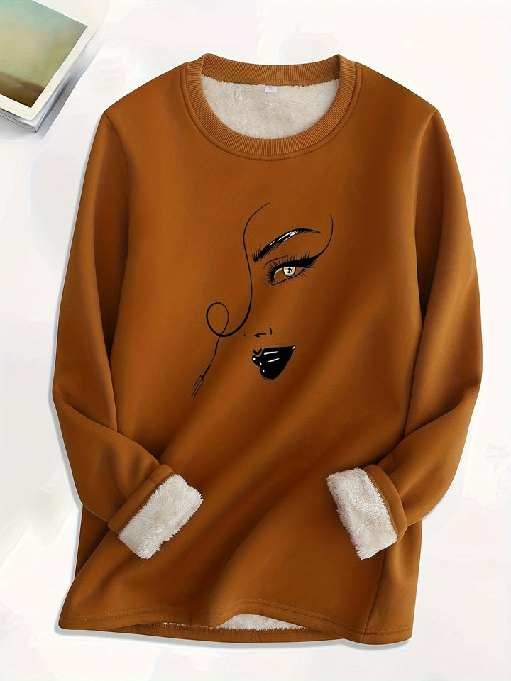 Comfortable Oversized Women's Sweatshirt - Elina