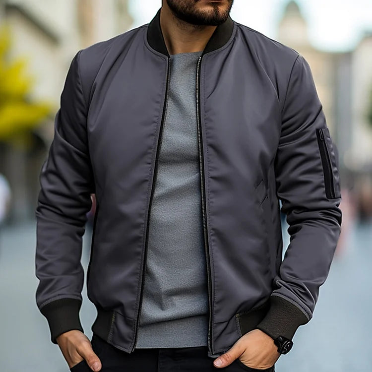 Men's Bomber Jacket with Arm Pocket – Jaron