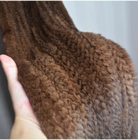 Sammy Jackson™ Knitted Scarf | Warm and stylish mink fur scarf