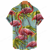 Tropical 3D Flamingo Shirt – Kai