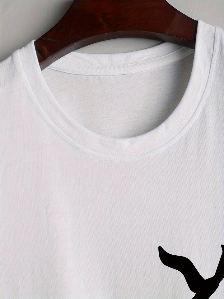Mouwloos Katoenen Heren Shirt met Vogelprint - Noah