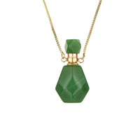 Crystal Perfume Bottle Necklace - Iris