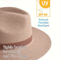 Trendy zonnehoed met brede rand voor dames en heren - SunShield Panama