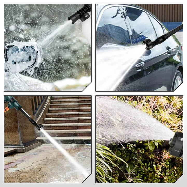 Hidrolimpiadora inalámbrica para coche y jardín – HydroSwift