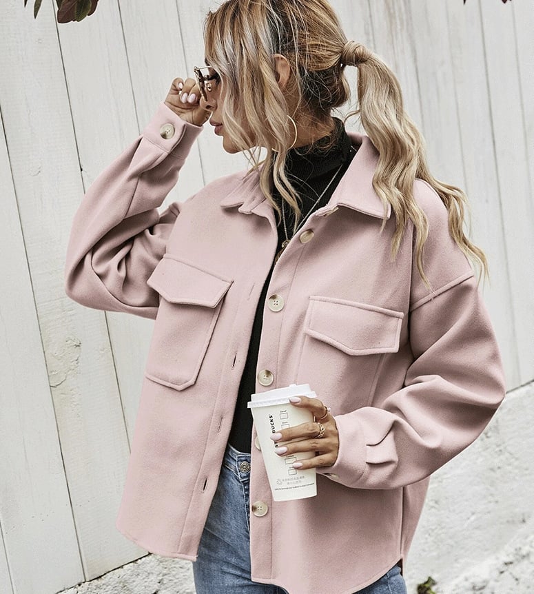 Short Jacket with Button Closure – Elodie