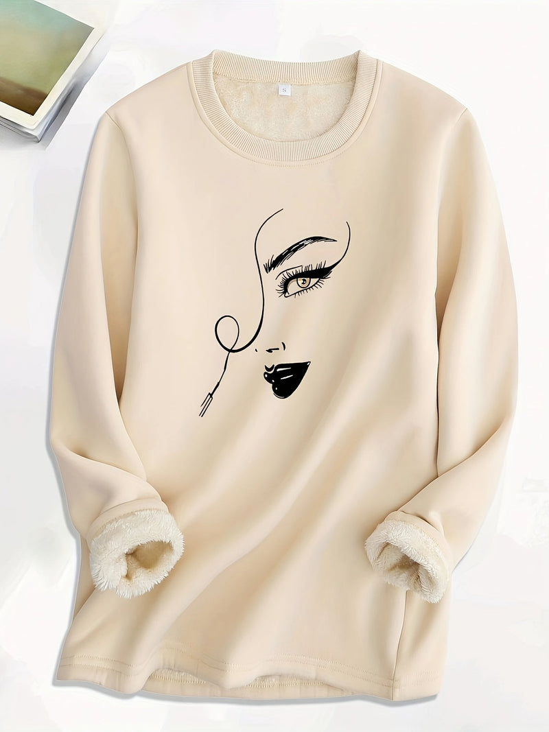Comfortable Oversized Women's Sweatshirt - Elina