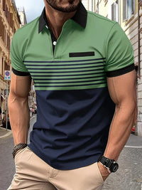 Striped Men's Summer Polo – Damian