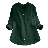 Women's Linen Long-Sleeve Shirt – Isla