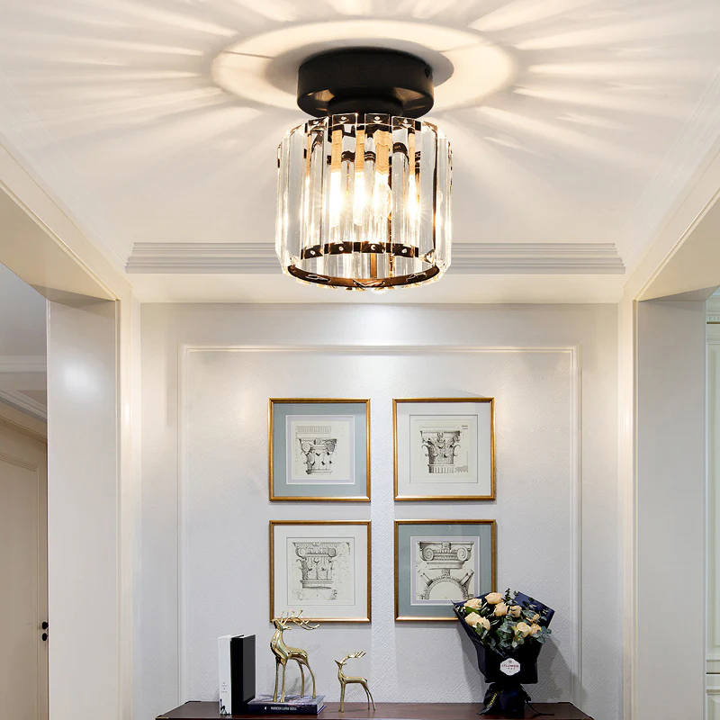 Modern Crystal Ceiling Lamp - CrystalGlow